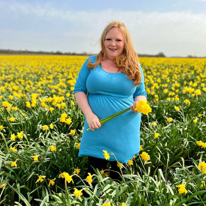 Petite Blue Dress with Pockets | Flattering Fit | UK Petite Women’s Dress